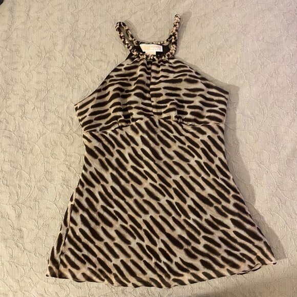 EUC 100% Silk Michael Kors Halter Top (size 4) - Picture 1 of 5